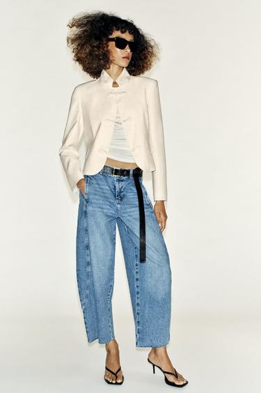 Zara Z1975 BARREL JEANS - Mid-blue