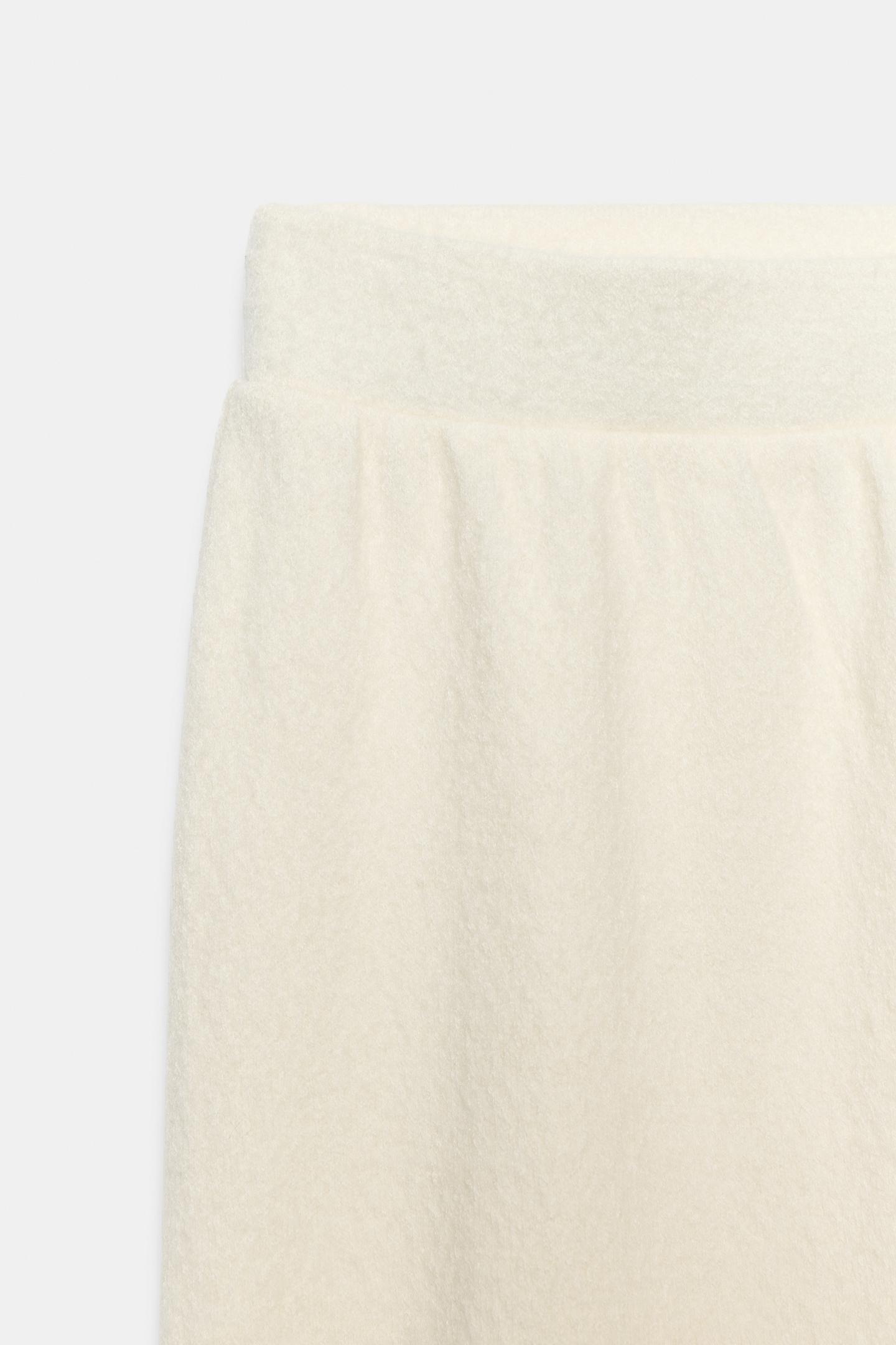 Женские брюки Zara Soft Wide-Leg, цвет: Экрю — фото 7