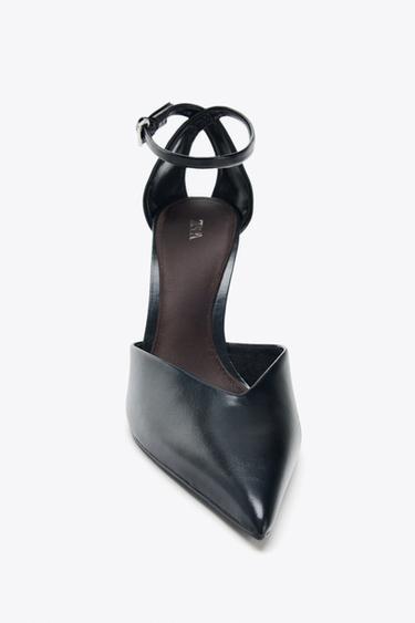CHAUSSURES À TALONS BRIDE CHEVILLE - Noir de Zara - Image 2