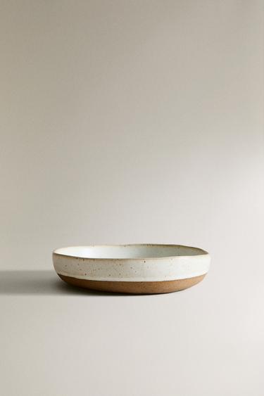 BOWL WITH RAISED DESIGN - Oyster-white by Zara