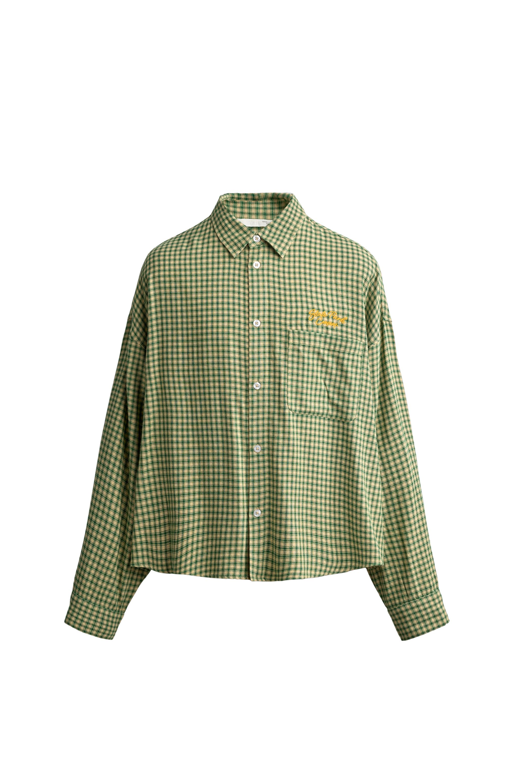 EMBROIDERED PLAID SHIRT