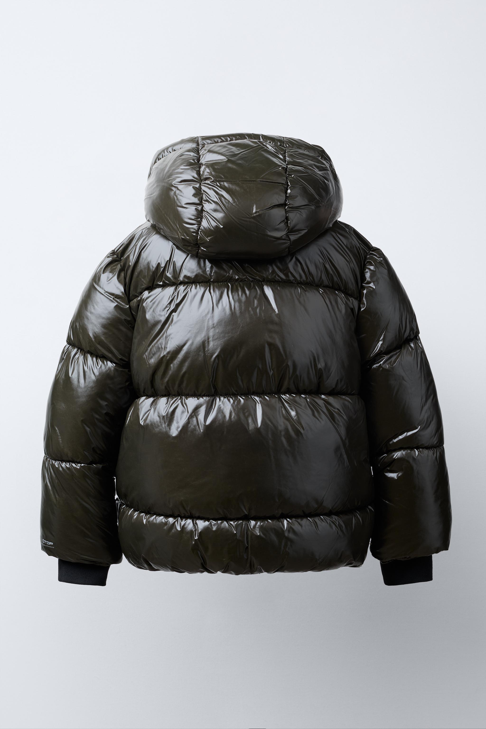 HOODED WATER REPELLENT PUFFER COAT