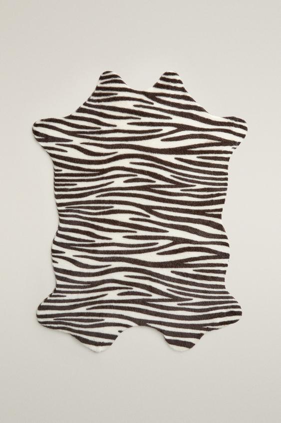 Zaras MATTA MED ZEBRAMÖNSTRAD PÄLS - Zebra - Bild 0