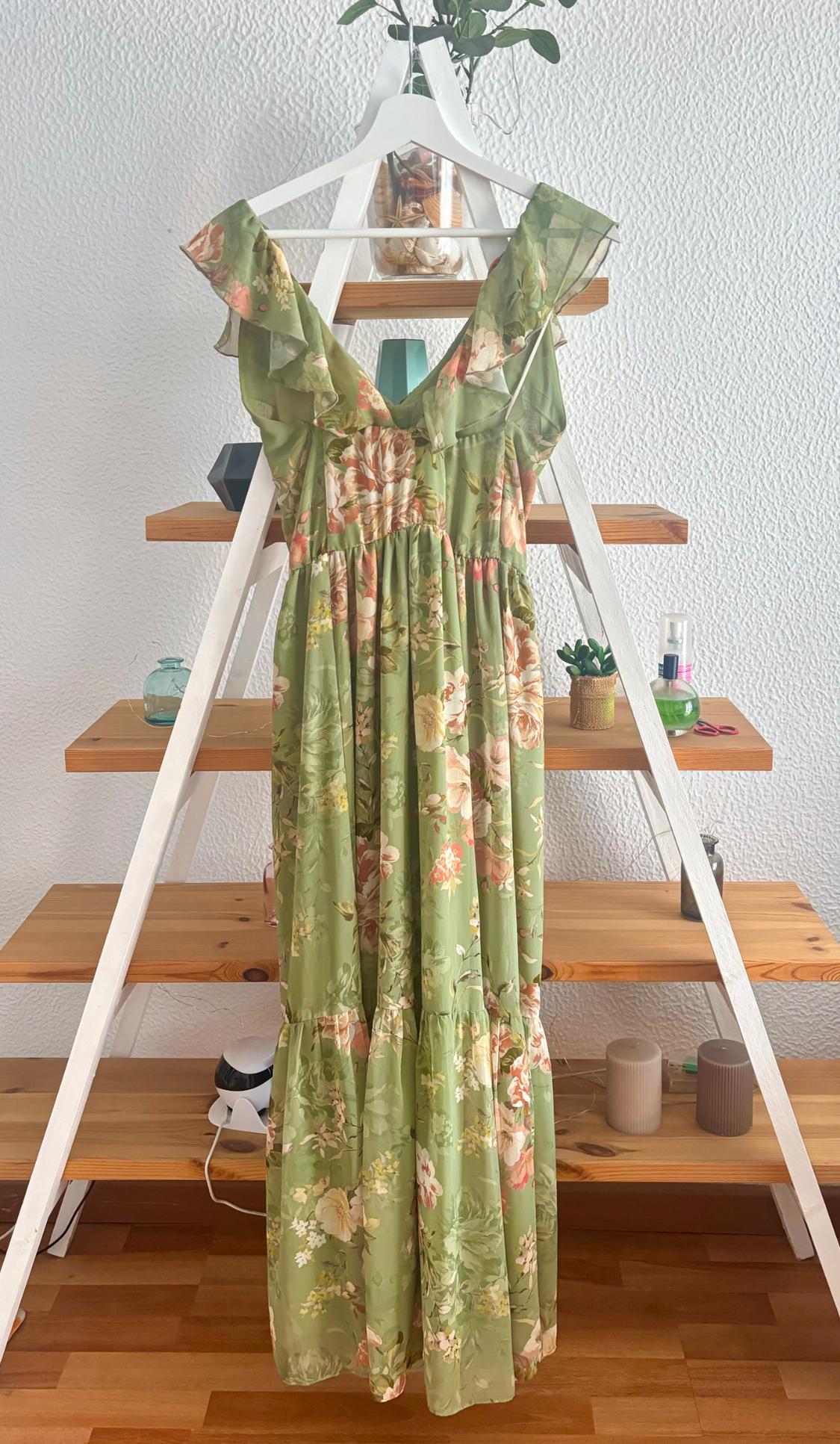 RUFFLED PRINTED DRESS - Image 4