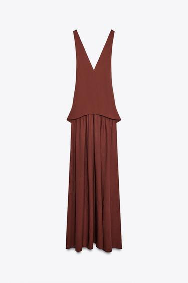 MIDI DRESS - Brown by Zara - Image 3
