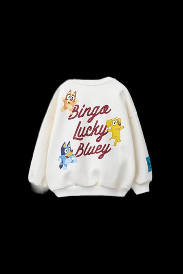 BLUEY © LUDO STUDIO EMBROIDERED SWEATSHIRT - Ecru by Zara