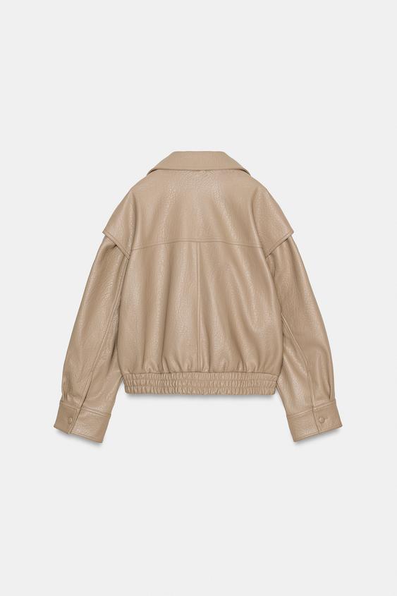 VESTE BOMBER EN MATIÈRE SYNTHÉTIQUE - Pierre de Zara - Image 7