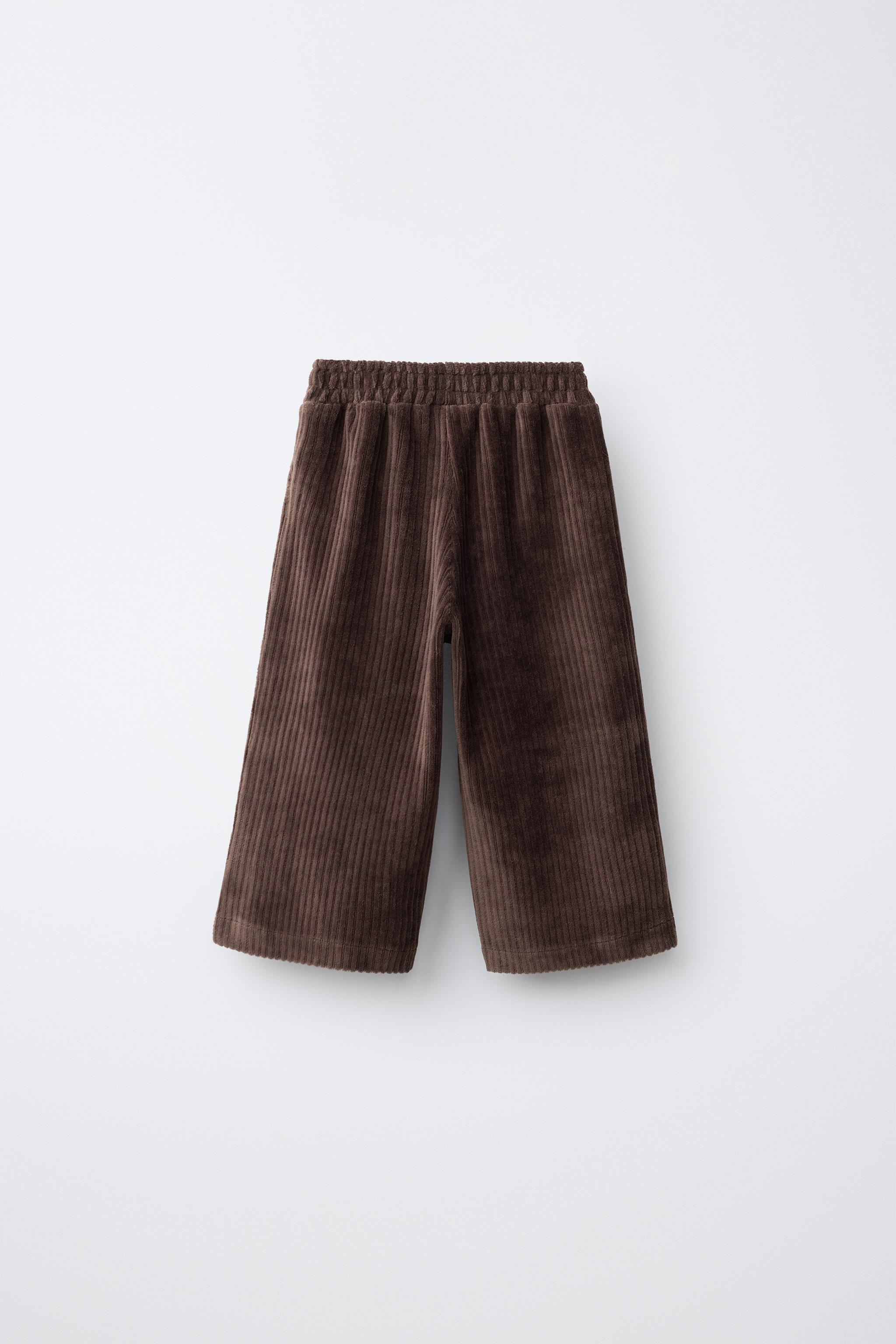 EMBROIDERED HEART CORDUROY CULOTTES