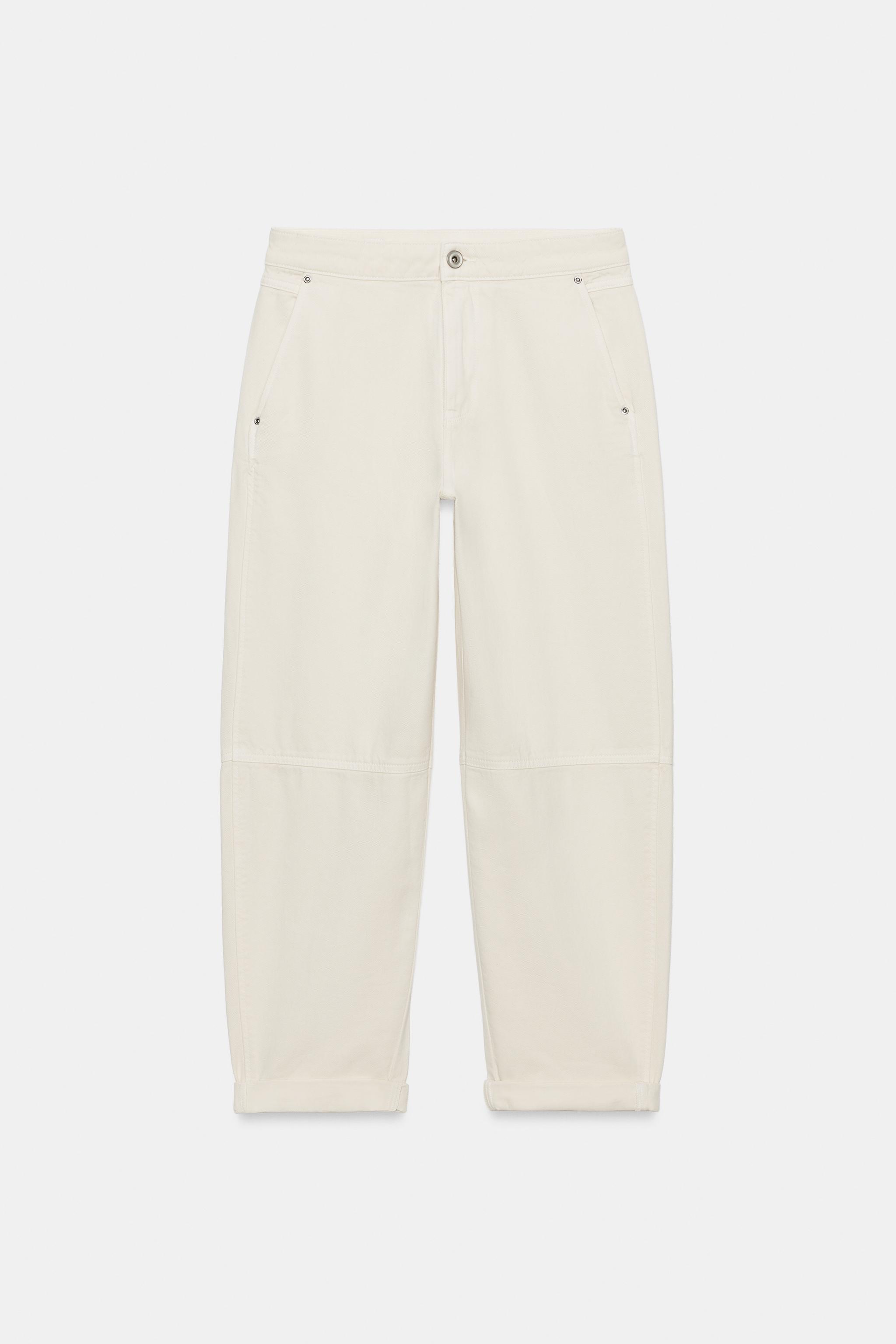 Женские джинсы Zara Z1975 LOOSE FIT CHINO JEANS — фото 7