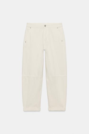 JEAN Z1975 CHINO LOOSE - Blanc cassé de Zara - Image 6