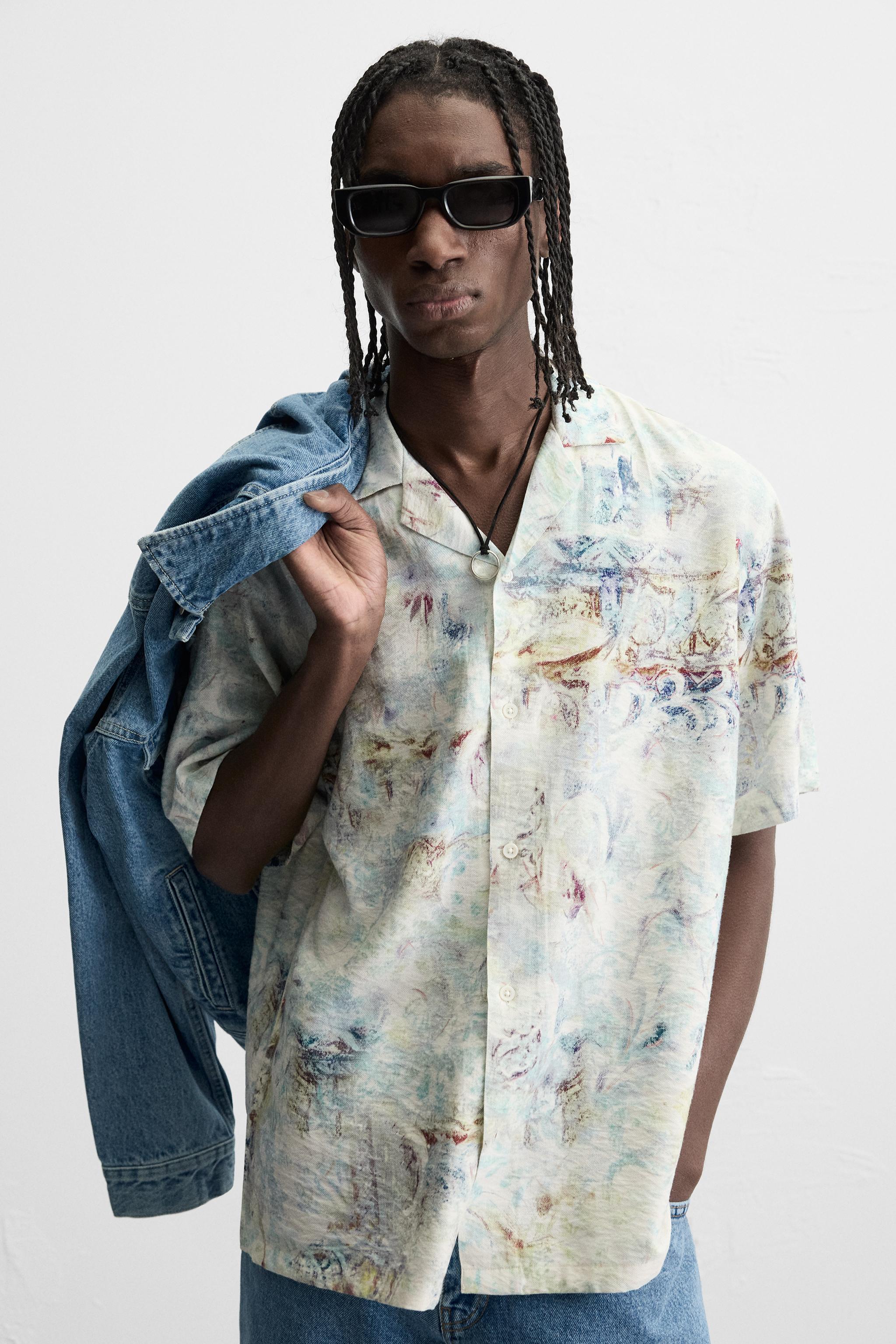 【ZARA】アブストラクト プリント シャツ 7545/499/920 ZARA】アブストラクト プリント シャツ 7545/499/920 (ZARA