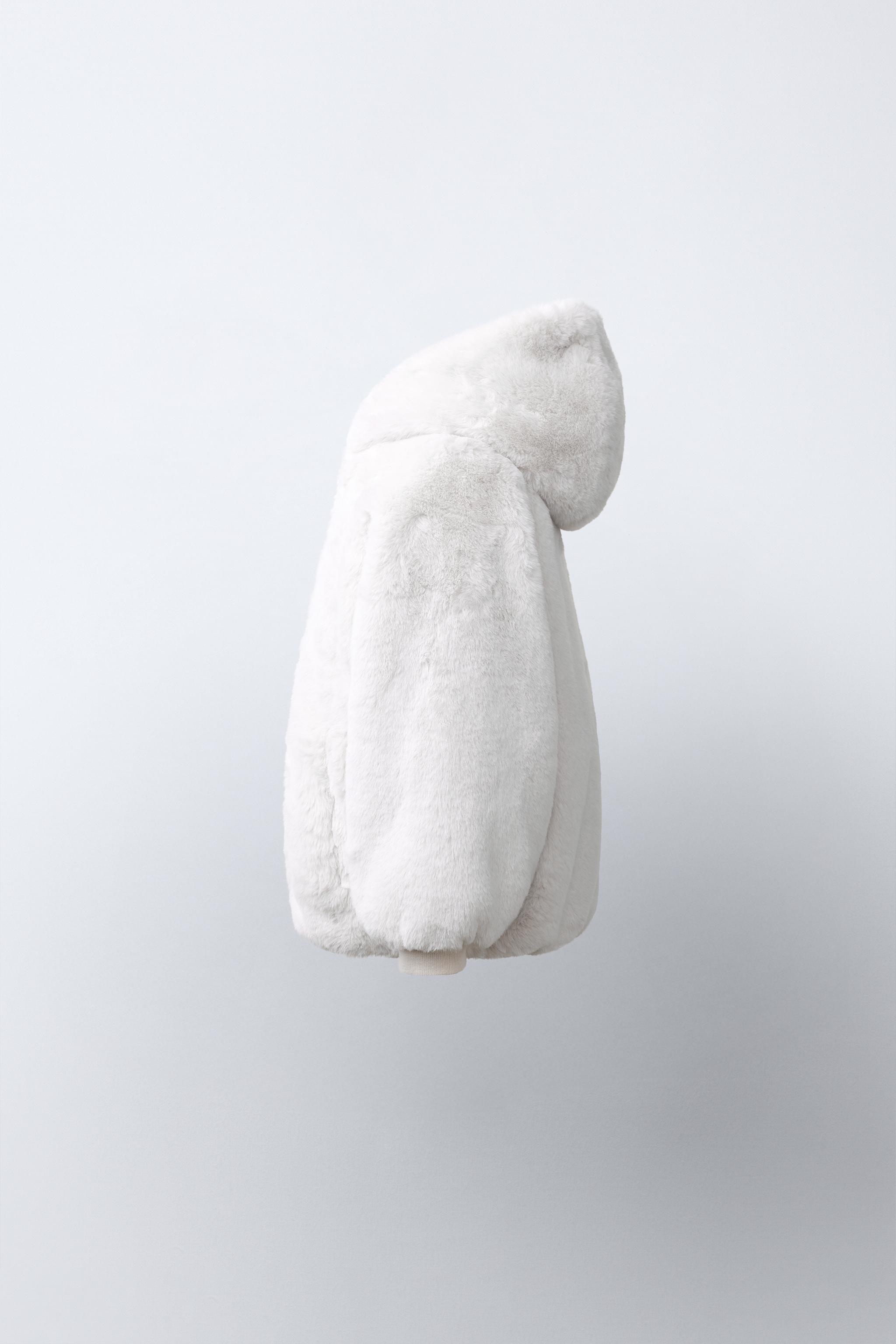 FAUX FUR HOODIE JACKET