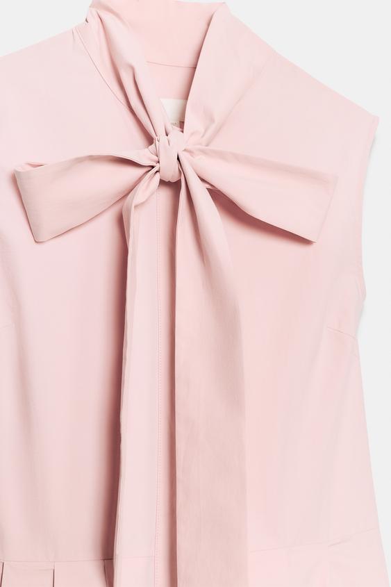 ROBE CHEMISE ZW COLLECTION - Rose pastel de Zara - Image 7