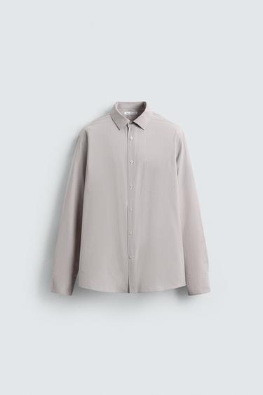CHEMISE JACQUARD RAYURES - rayures de Zara - Image 7