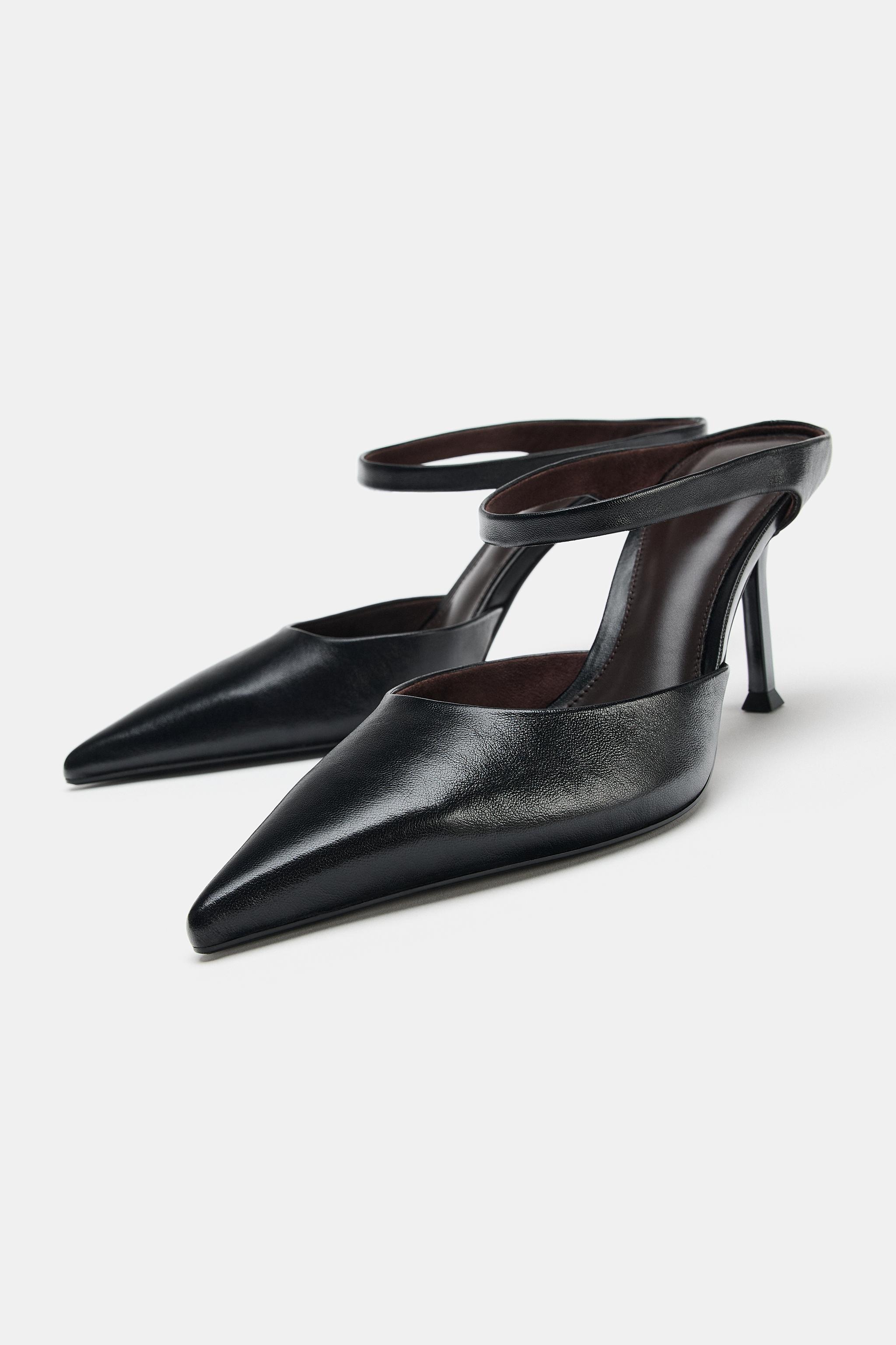 CHAUSSURES À TALONS EN CUIR BRIDE