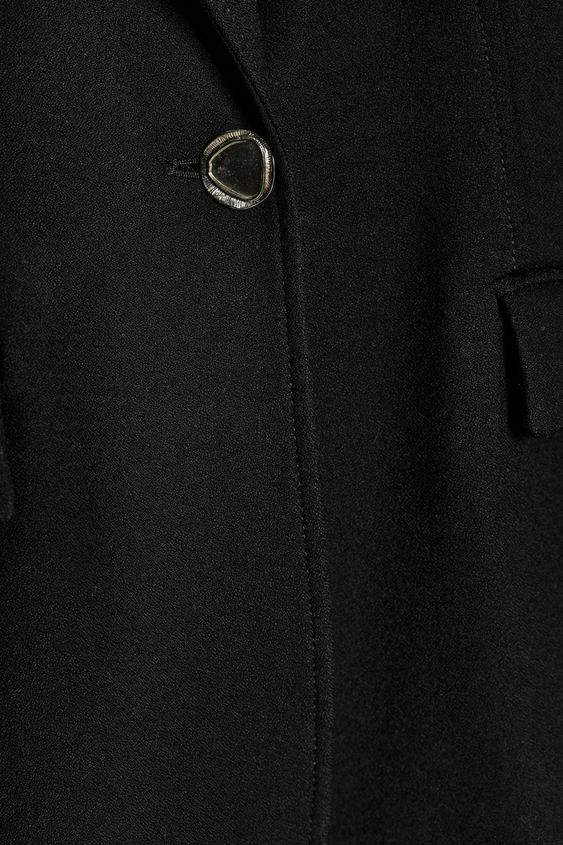 VESTE AJUSTÉE À ÉPAULETTES - Noir de Zara - Image 8