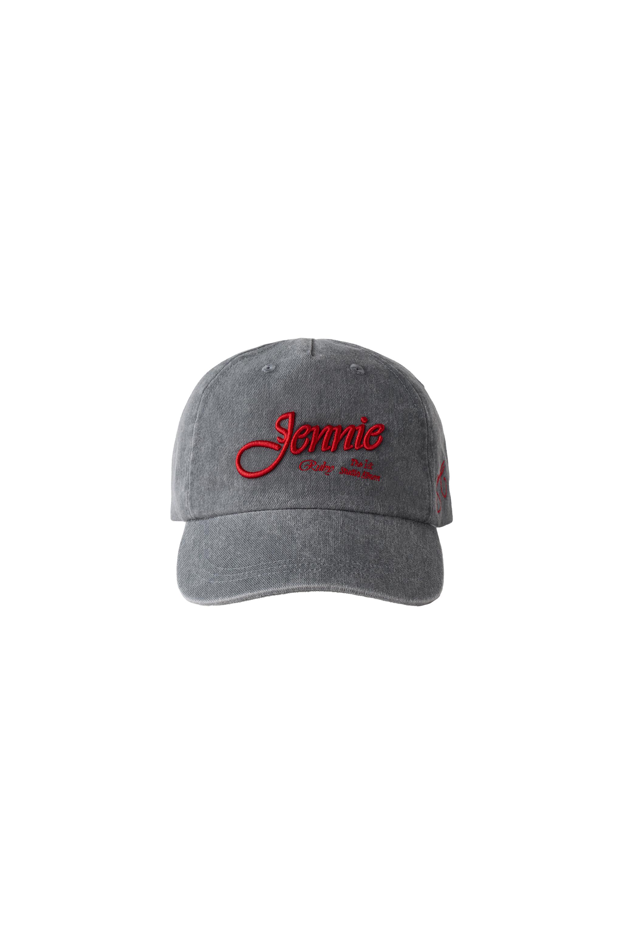 帽子 JENNIE BAR-Clava JENNIE RUBY® EMBROIDERED WASHED-EFFECT CAP - Light gray | ZARA