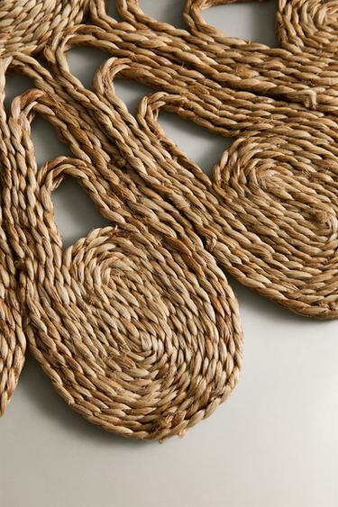 FLORAL JUTE PLACEMAT - Light beige by Zara - Image 2