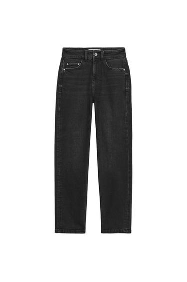 Zara Z.01 HIGH WAIST COMFORT MOM FIT JEANS - Black