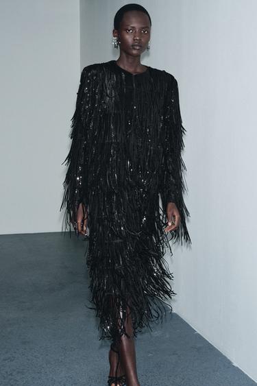 ZW COLLECTION LIMITED EDITION FRINGED JACKET - Black by Zara - Image 0