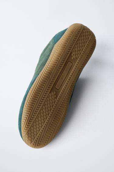 TENNIS EN CUIR - Vert de Zara - Image 6