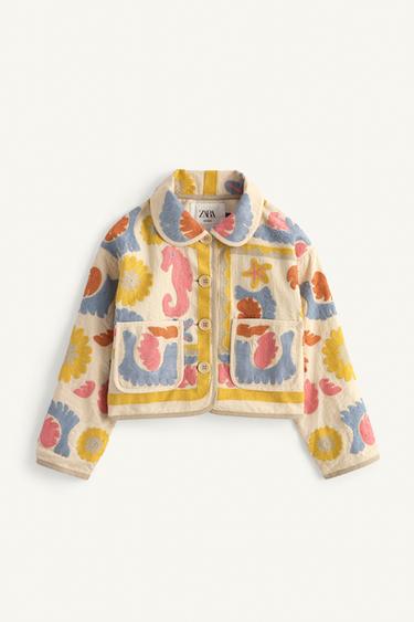 Zara LIMITED EDITION EMBROIDERED JACKET - Multicolored