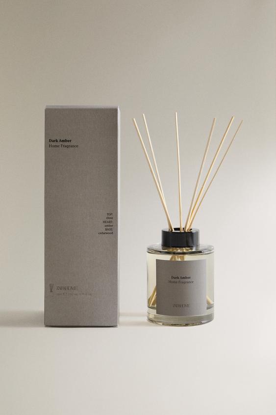 (200 ML) DIFUSOR DE AMBIENTE COM VARETAS DARK AMBER - Marrom / Toupeira da Zara - Imagem 0
