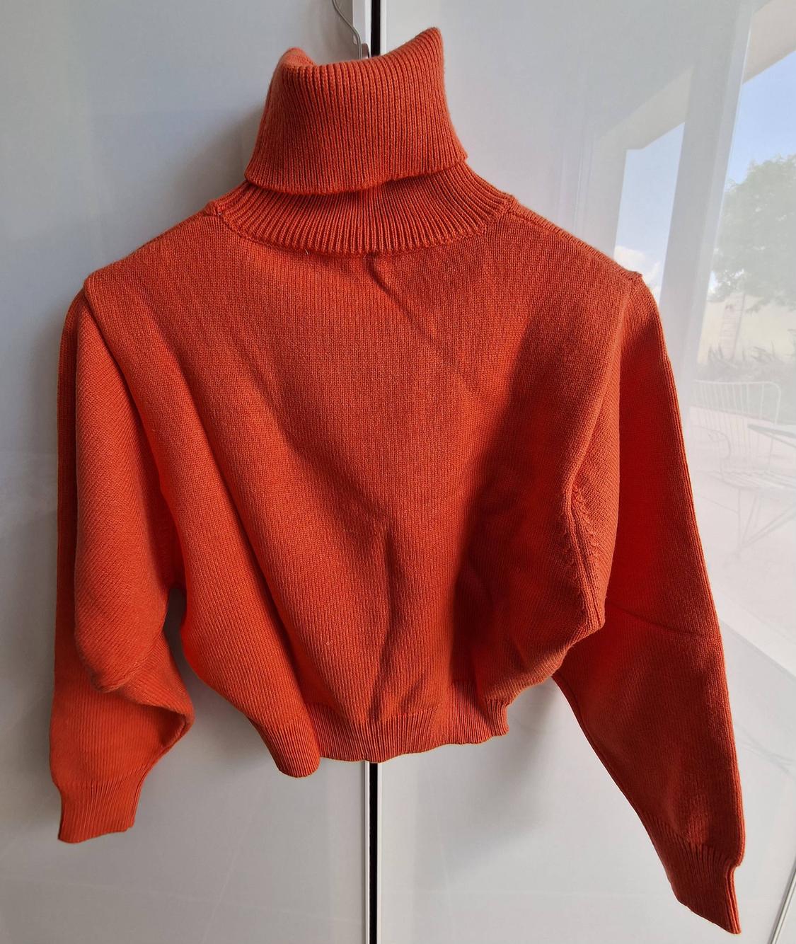 CROPPED KNIT HIGH NECK SWEATER - Image 3