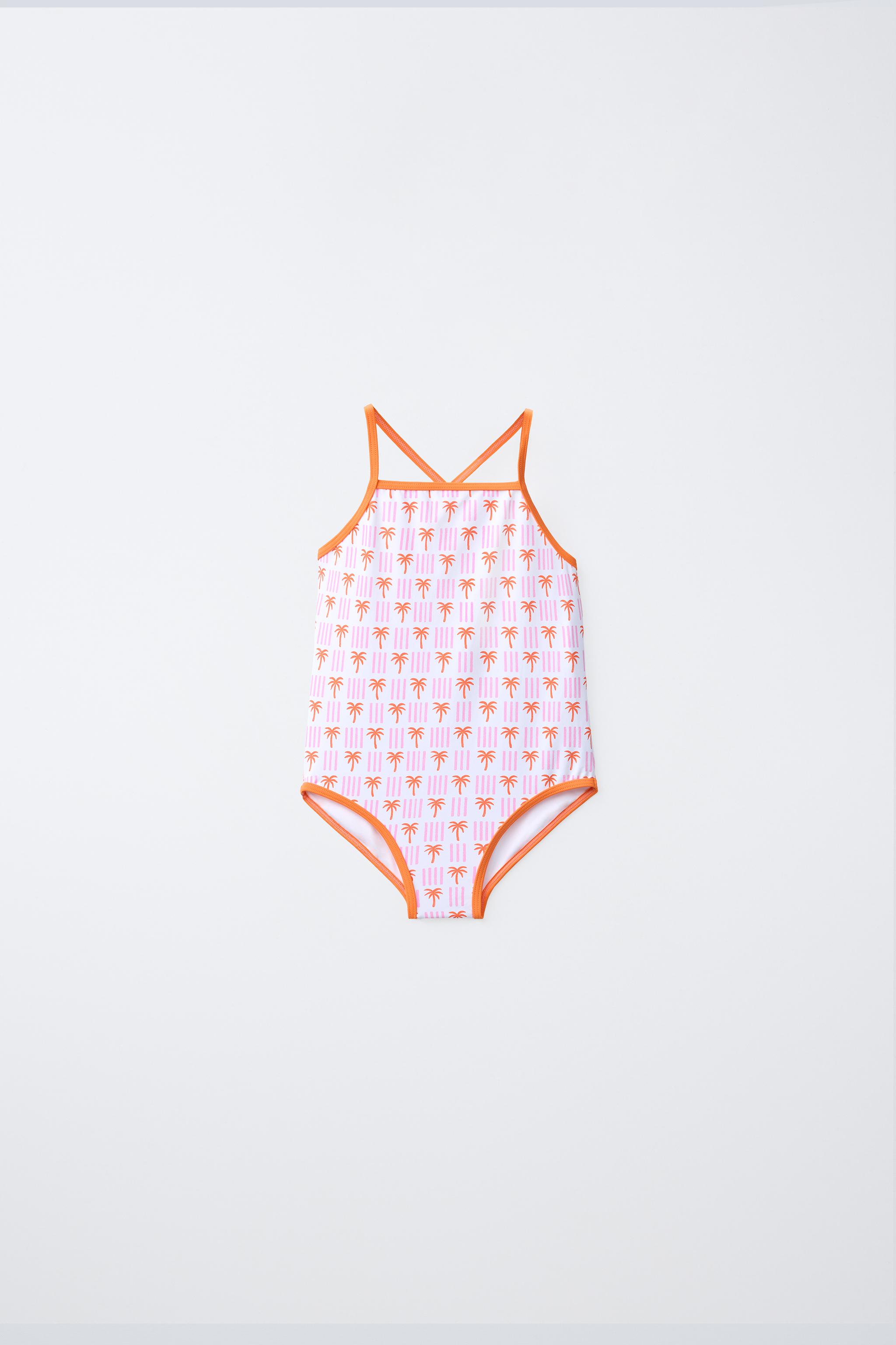 1-6 ANS/ MAILLOT DE BAIN À IMPRIMÉ PETITS PALMIERS