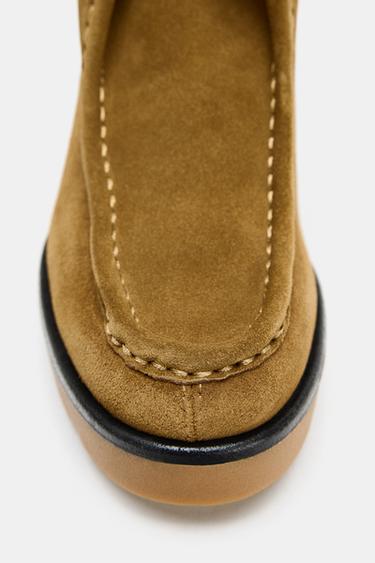 LACE-UP HEELED ANKLE BOOTS - Brown by Zara - Image 5