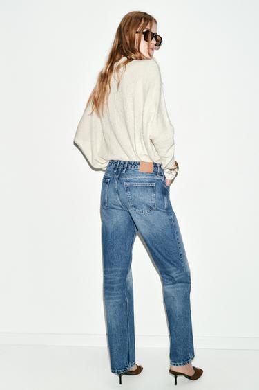 JEANS Z1975 DROITS TAILLE BASSE LONGUEUR MAXI - Bleu de Zara - Image 2