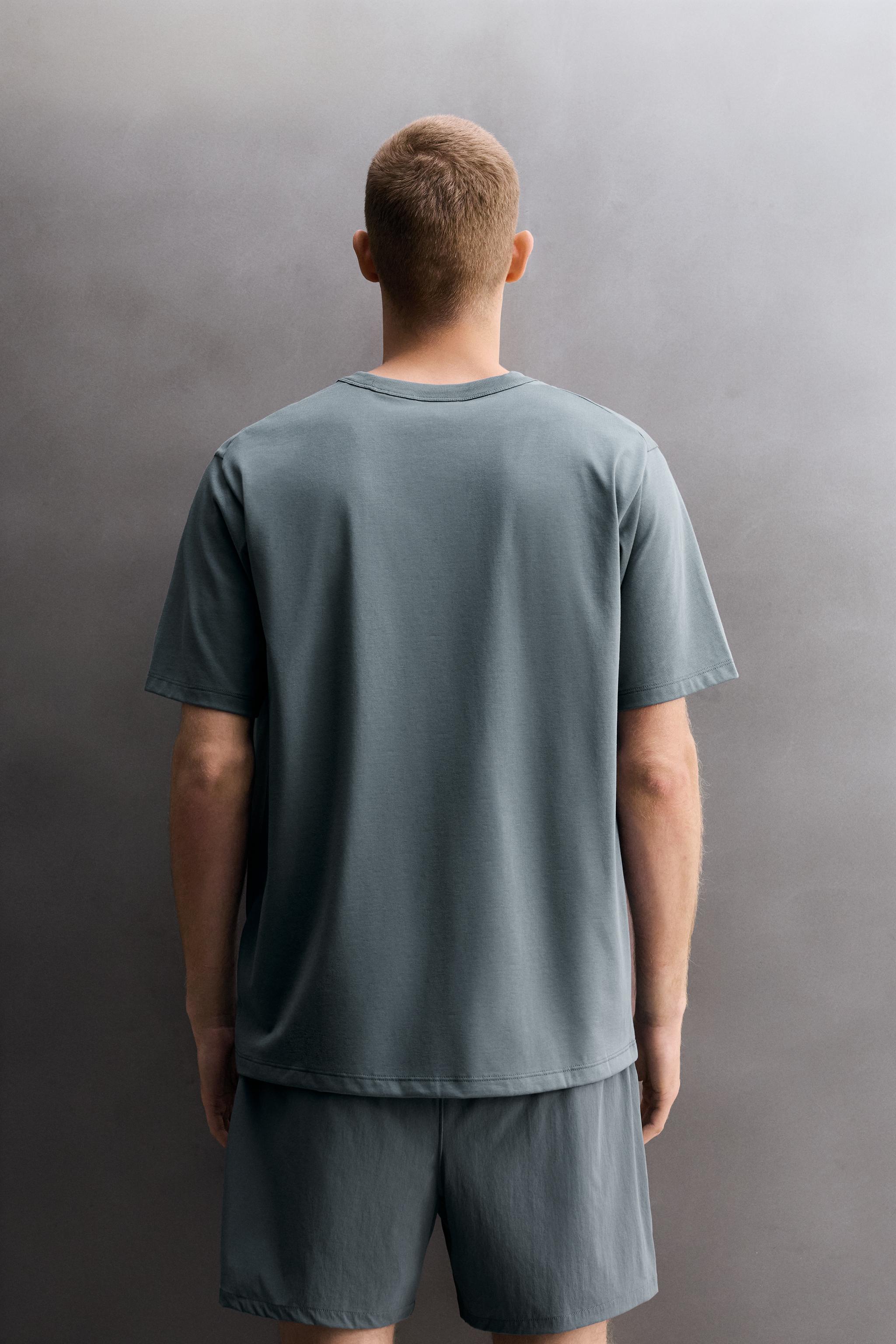 Мужские футболки Zara COMFORT TRAINING T-SHIRT — фото 3