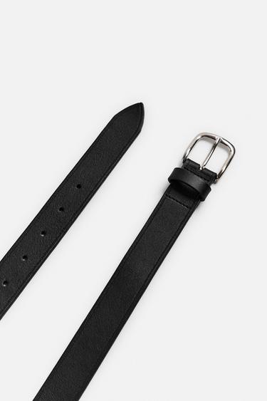 CEINTURE EN CUIR - Noir de Zara - Image 1