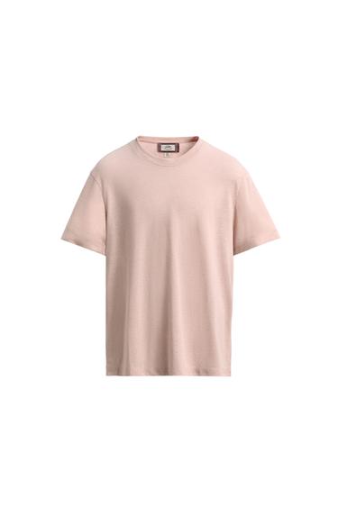 RELAXED FIT EMBROIDERED T-SHIRT SAMUEL DE SABOIA X ZARA - Pink by Zara
