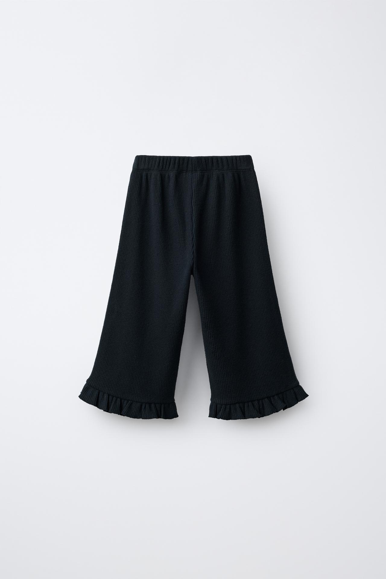 SOFT TOUCH FLARE PANTS — Anthracite grey