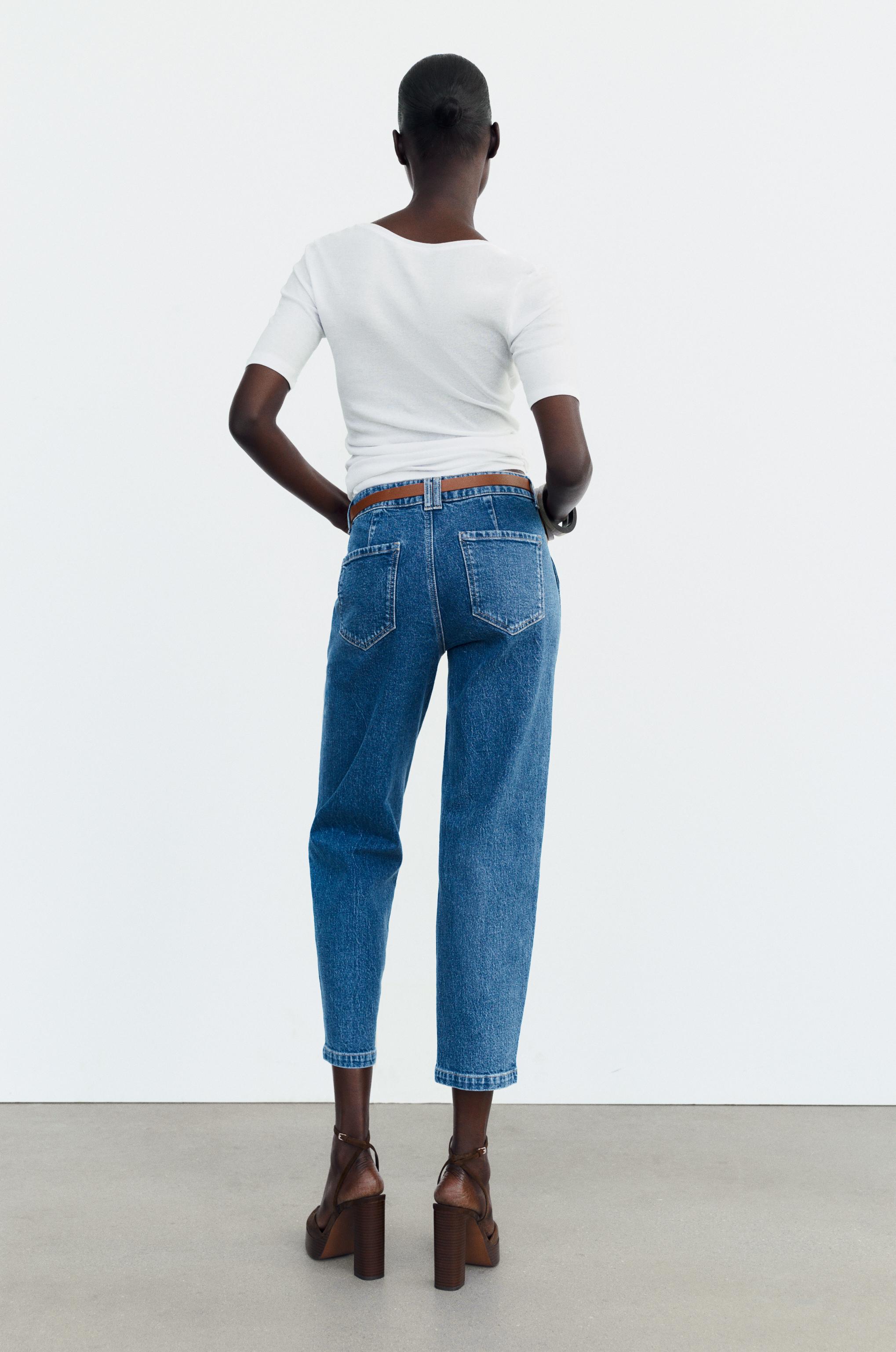 Z1975 HIGH-WAIST BELTED CHINO JEANS