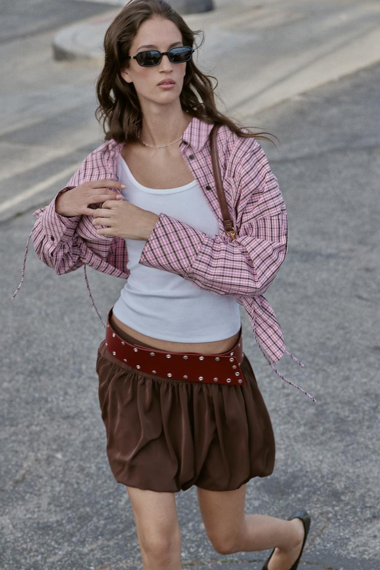 ZARA BALLOON MINI SKIRT