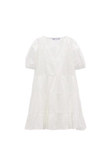 VESTIDO PANELES BORDADOS PERFORADOS
