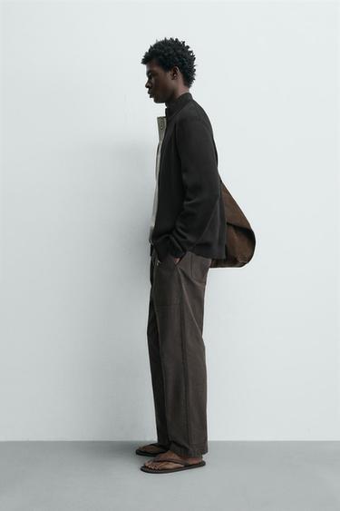 ZIP-UP KNIT CARDIGAN - Black by Zara - Image 3