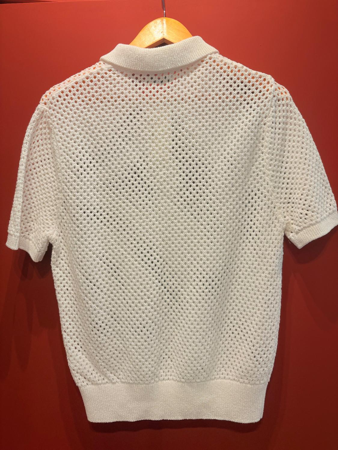 OPEN-KNIT POLO SHIRT - Image 3