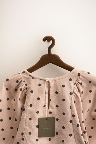 ZARA TIMELESS - POLKA DOT PRINT DRESS - Chalk pink by Zara - Image 3