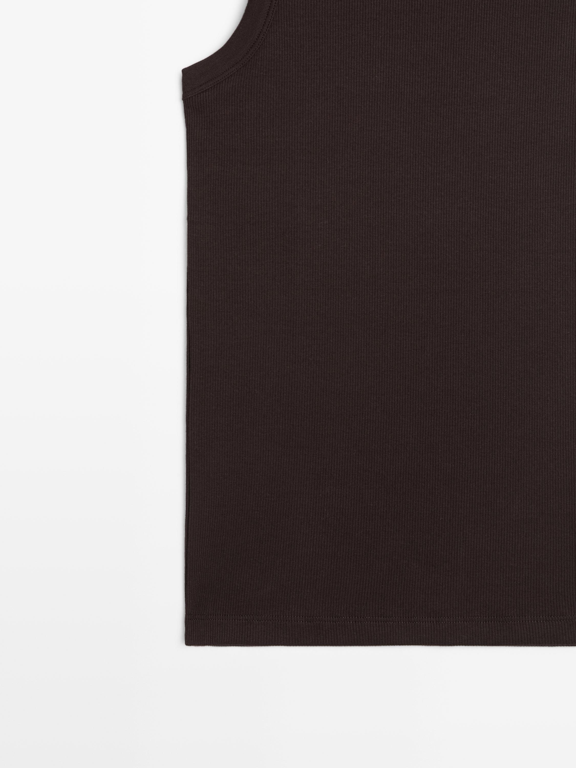 Cotton blend halter top