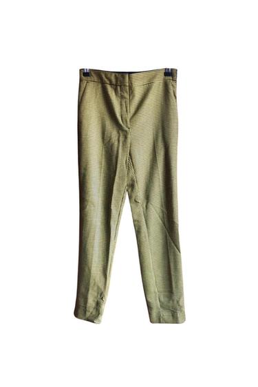 PANTALÓN PATA DE GALLO MOSTAZA
