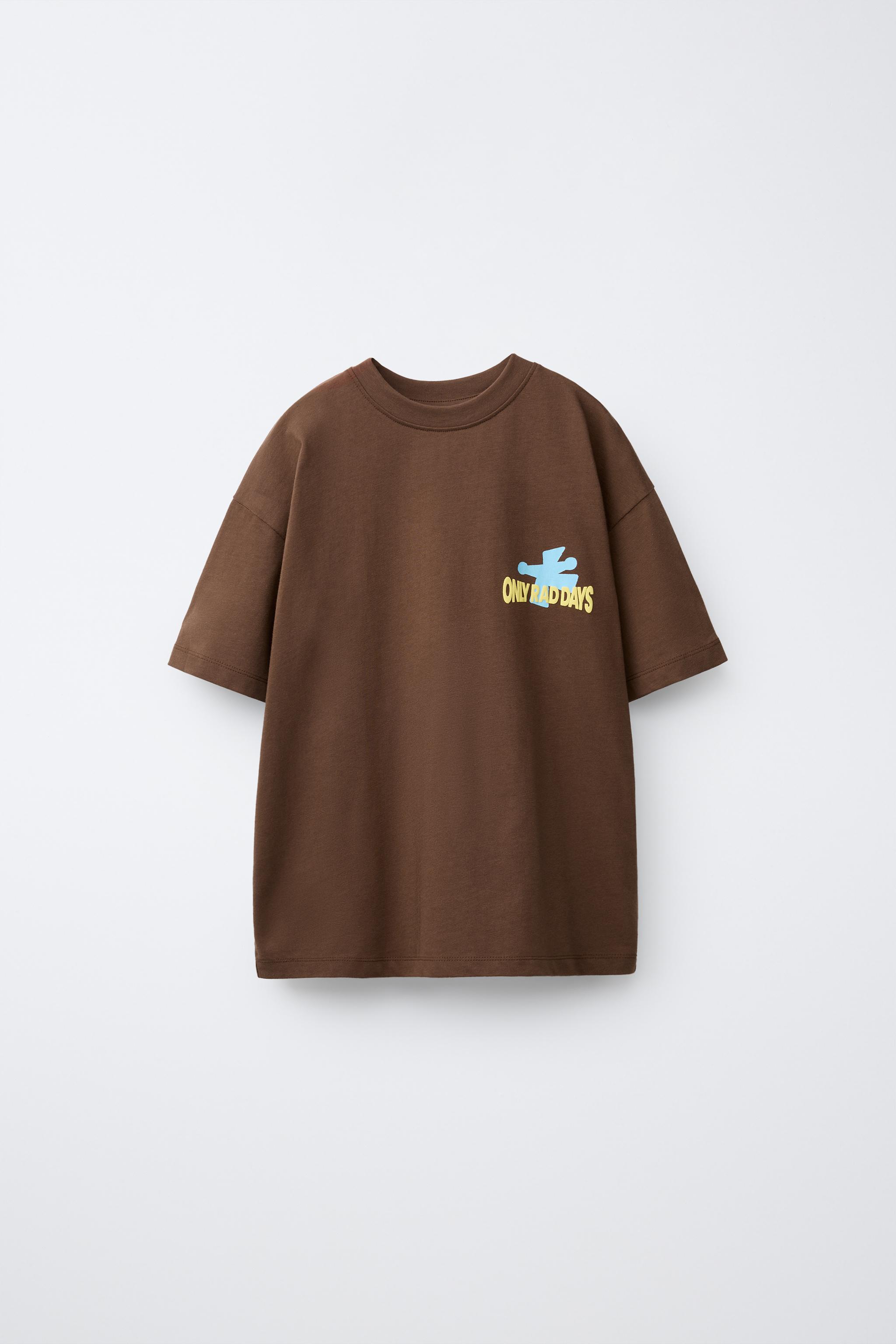Детские футболки Zara LOGO PRINT T-SHIRT — фото 2