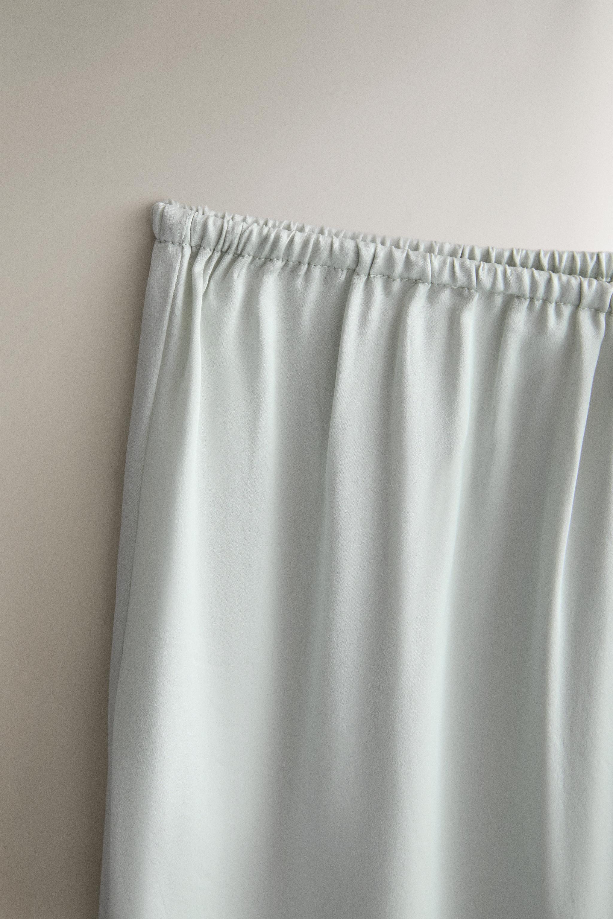 MULBERRY SILK TROUSERS — Sea green