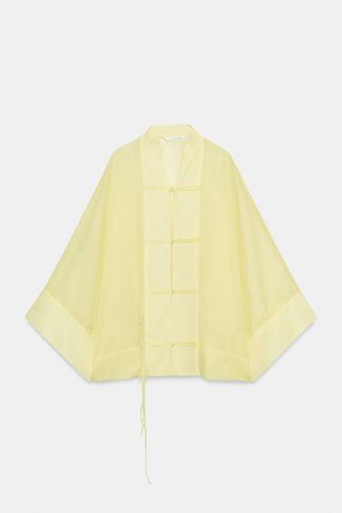 BLOUSE FLUIDE BRANDENBOURGS ZW COLLECTION - Jaune de Zara - Image 4