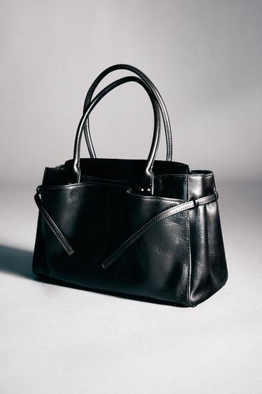 ГОРОДСКАЯ КОЖАНАЯ СУМКА — Черный от Zara