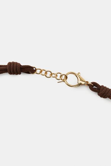 RESIN DISC CORD BELT - Brown by Zara - Image 4
