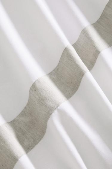 HOUSSE DE COUETTE COTON LISERÉ - Blanc de Zara - Image 4