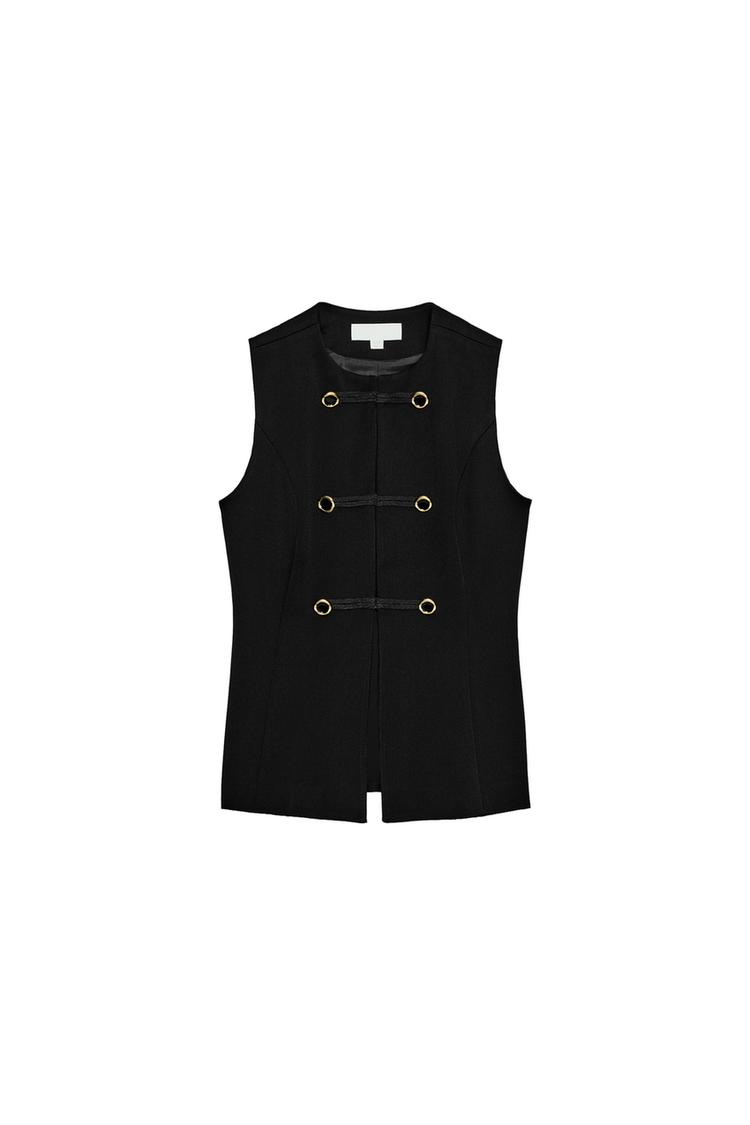 WAISTCOAT WITH FROG FASTENING